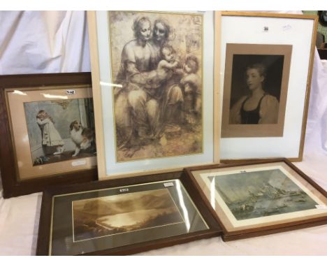 QTY OF F/G PRINTS CONSISTING OF DOG PORTRAIT CALLED 'THE SPECIAL PLEADER PRINT' PORTRAIT ETC