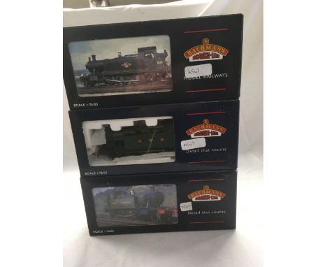 BACHMANN OO GAUGE 32 - 127 TANK ENGINE, 32 - 136 PRAIRIE TANK ENGINE &amp; A 32 - 075 TANK ENGINE ALL BOXED