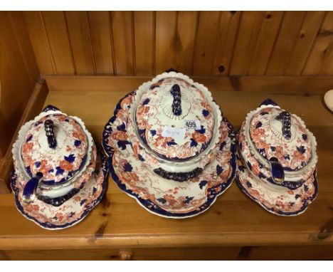 SOUP TUREEN'S, COFFEE CUPS &amp; SAUCERS A/F