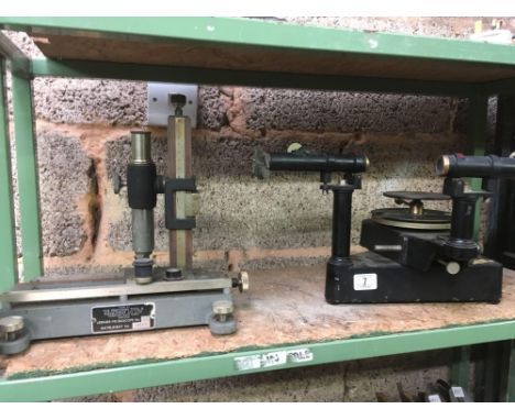 VINTAGE VERNIER MICROSCOPE &amp; 1 OTHER INSTRUMENT