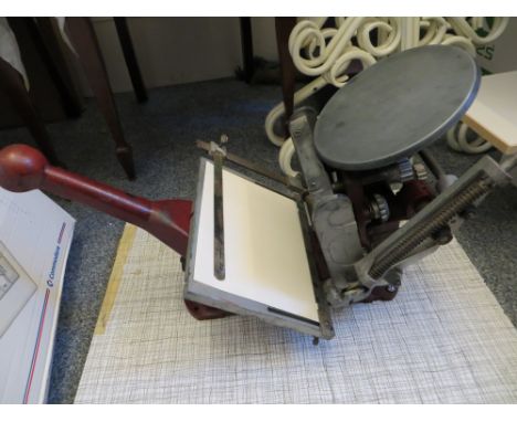 An Adana British letterpress. Please note that buyer must arrange collection of this item.