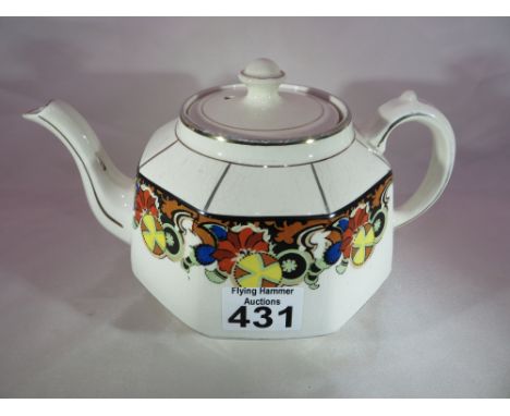 A 1920's promotional Sumner's Typhoo Tea teapot made by Gibson's Pottery.