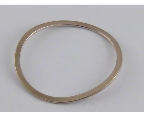 A Georg Jensen silver bangle, numbered 396, internal width approx 6cm, 14.5 gms
