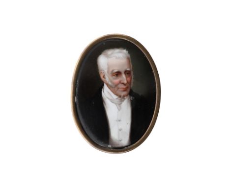 Portrait of the Duke of Wellington, 1844, enamel with metal mount, oval, 2.5" (6.5cm) high. *CR Please contact Connor for fur