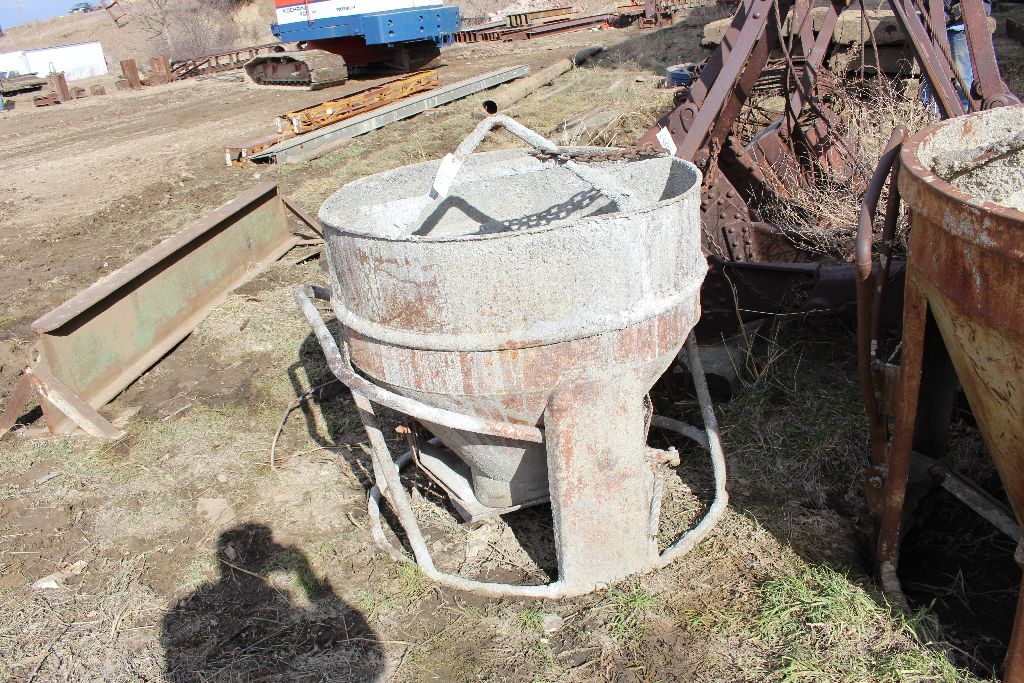 Concrete bucket, 1/2 yard.