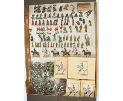 Corgi, Dinky &amp; Other Makers - A Group of Small-Scale Lead Soldiers. Various scales including 25mm &amp; 35mm plus EMPTY B