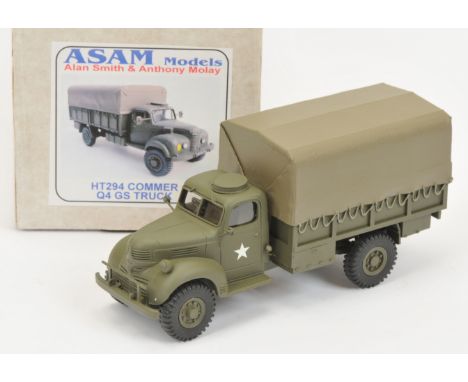 ASAM Models - 'HT294 Commer Q4 GS Truck', Boxed. White metal, 1:48 scale. Condition generally appears Near Mint overall, cont