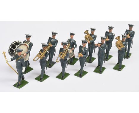 Britains - Set No. 1527 'RAF Band', Unboxed. 1954 issue. Conditions generally appear Good to Good Plus overall. See photo. &n