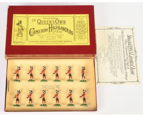 Britains Limited Edition- Set No. 5183 'Cameron Highlanders 79th Foot', Boxed. Scarce U.S. export version, produced 1983 only