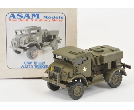 ASAM Models - 'CMP 15 cwt Water Tanker', Boxed. White metal, 1:48 scale. Condition generally appears Near Mint overall, conta
