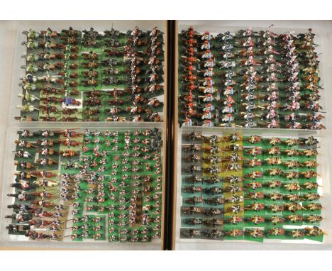 A Large Group of Painted Wargaming Figures. Most appear to be 25mm scale and depicting Napoleonic (or similar) infantry &amp;