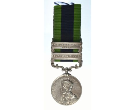 Indian General Service Medal, George V, with two clasps: Mohmand 1933 &amp; North West Frontier 1935. Awarded to: 14066 SEP. 