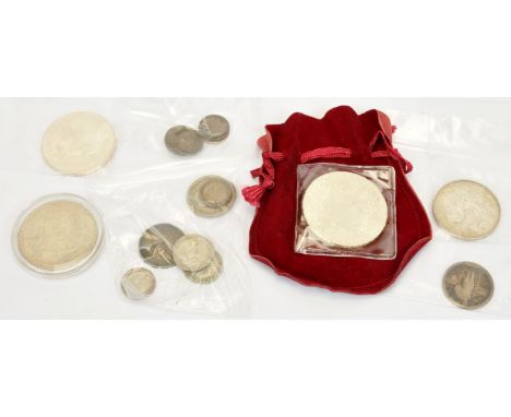 A Group of British &amp; Foreign Silver Coinage. Including Netherlands: 1932 2&frac12; Gulden, 1964 2&frac12; Gulden, 1970 10