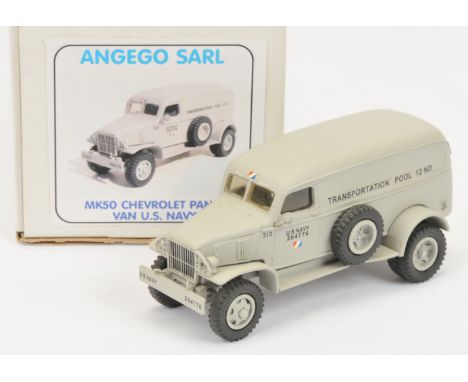 Angego Sarl (France) - 'MK50 Chevrolet Panel Van U.S. Navy', Boxed. White metal, 1:48 scale. Manufactured in England by HartS