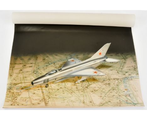 Airfix Original Artwork - Mikoyan-Gurevich MIG-21 "Fishbed". Comprising: Cibachrome Catalogue Master Print (Cibachrome prints