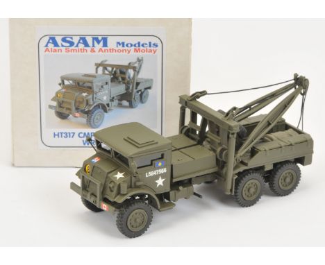 ASAM Models - 'HT317 CMP 6x6 Holmes Wrecker', Boxed. White metal, 1:48 scale. Condition generally appears Near Mint overall, 