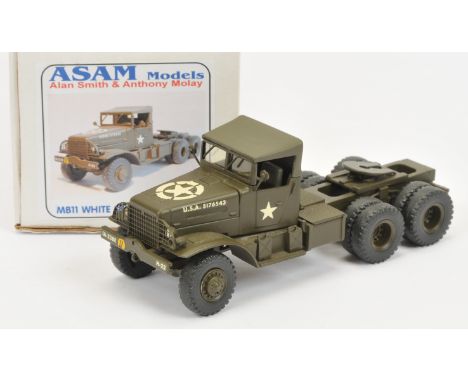 ASAM Models - 'MB11 White ST Arctic Tractor', Boxed. White metal, 1:48 scale. Condition generally appears Near Mint overall, 