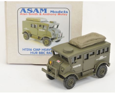 ASAM Models - 'HT316 CMP Heavy Utility HUR BBC Radio', Boxed. White metal, 1:48 scale. Condition generally appears Near Mint 