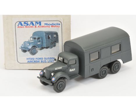 ASAM Models - 'HT312 Ford Sussex Aircrew Bus Unit', Boxed. White metal, 1:48 scale. Condition generally appears Near Mint ove