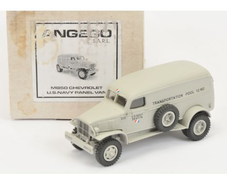 Angego Sarl (France) - 'MB50 Chevrolet U.S. Navy Panel Van', Boxed. White metal, 1:48 scale. Manufactured in England by Hart 