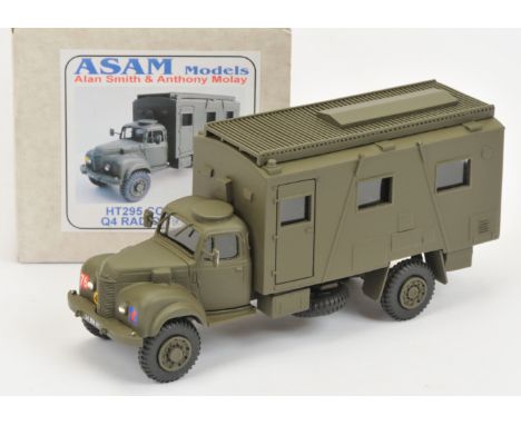 ASAM Models - 'HT295 Commer Q4 Radio Truck', Boxed. White metal, 1:48 scale. Condition generally appears Near Mint overall, c