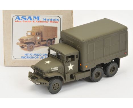 ASAM Models - 'HT177 M220 GMC Workshop US Army', Boxed. White metal, 1:48 scale. Condition generally appears Near Mint overal