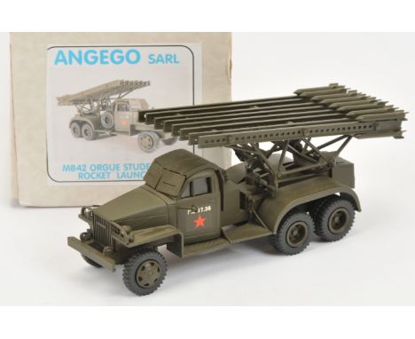 Angego Sarl (France) - 'MB42 Orgue Studebaker Rocket Launcher', Boxed. White metal, 1:48 scale. Manufactured in England by Ha