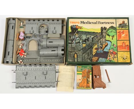 Timpo Toys - Medieval Knights Series - A Pair of Boxed Sets. 1973/74 issues. Comprising: Set Ref. No. 1803 'Medieval Fortress