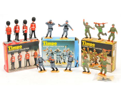 Timpo Toys - Modern Army Collection - A Group of Boxed Sets. Comprising: Set Ref. No. 704 '3 Guards Plus Guard's Officer'; No