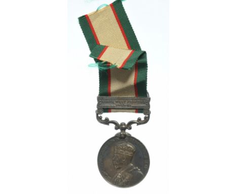 Indian General Service Medal, George V, with North West Frontier 1930-31 clasp. Awarded to: 8616 SEP. Daula Khan, 1-10 BALUCH