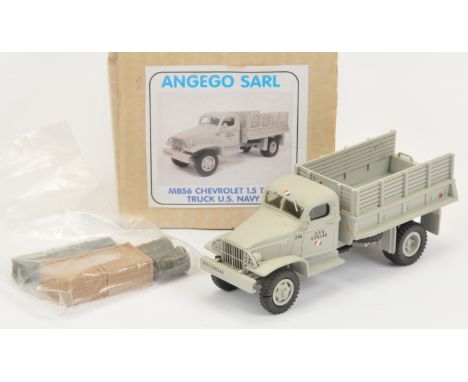 Angego Sarl (France) - 'MB56 Chevrolet 1.5 Ton Truck U.S. Navy', Boxed. White metal, 1:48 scale. Manufactured in England by H