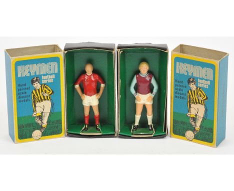 Keymen Football Series - A Pair of Boxed, Lead, Football Player Figures. Comprising: Bobby Moore &amp; Bobby Charlton. Condit