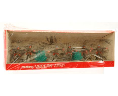 Timpo Toys - Modern Army Series - Set Ref. No. 6/8 'Infantry', Boxed. Circa late-1960s issue. Condition generally appears Nea