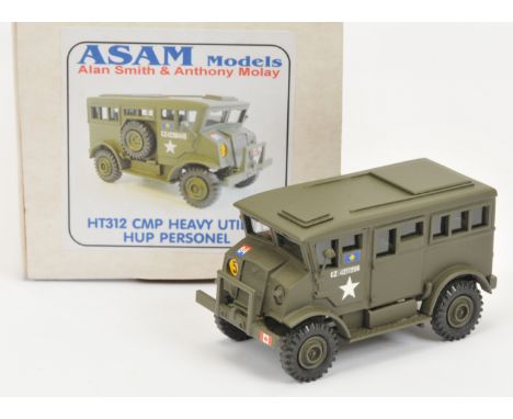 ASAM Models - 'HT312 CMP Heavy Utility HUP Personel', Boxed. White metal, 1:48 scale. Condition generally appears Near Mint o