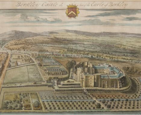 A 19th Century lithograph of various Arab figures, published by Dickinson Bros and an engraving of Berkley Castle after I. Ki