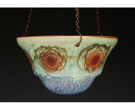 A continental glaze pottery centre light shade 24cm