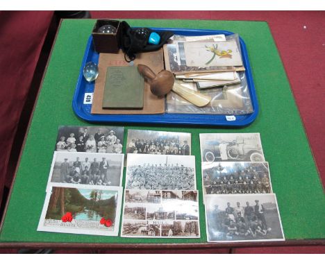 Crystal Balls, early XX Century postcards, photographs, shoe horn, toffee hammer.
