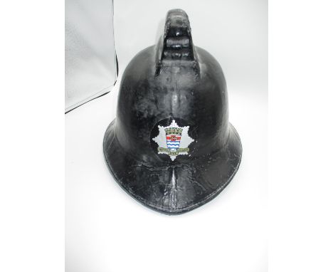 Vintage Firemans Helmet with London Fire Brigade Logo