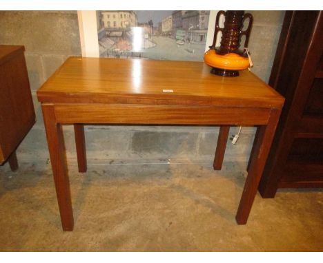 Mid 20th Century Teak Fold Over Card Table, 91x61cm, 72cm h