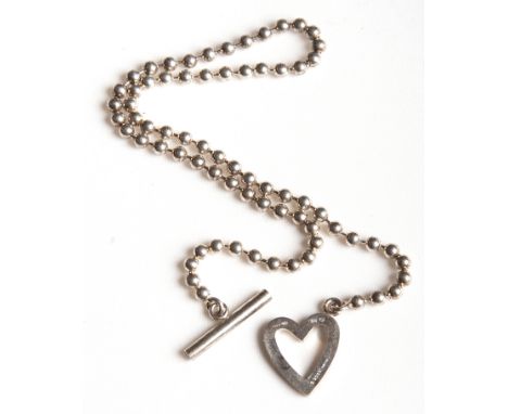 A GUCCI STERLING SILVER NECKLACE, LENGTH 40CM, WEIGHT 22.3G