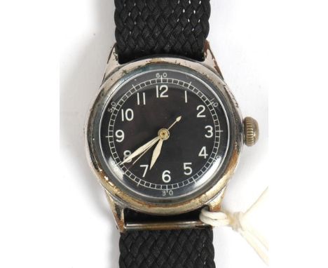 A WWII RAF pilot's issue Bulova-type watch, the movement AF. £100-150