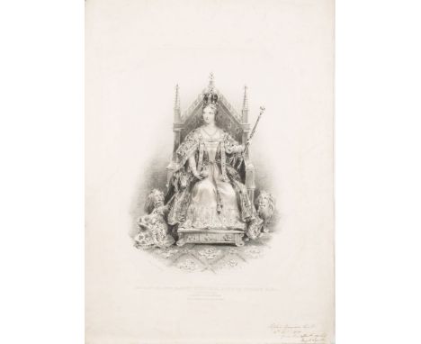 HAVELL, R (publisher) " The Coronation of her most Excellent Majesty Queen Victoria. On the 28th June 1838.": hand coloured a
