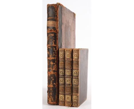 GODWIN, William - Things As They Are; or, the Adventures of Caleb Williams : 3 vols, cont. gilt calf, 8vo, fourth ed, 1816. W