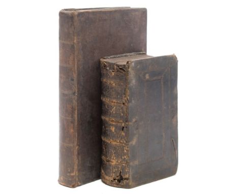 COMMON PRAYER : The Book of Common-Prayer, engraved plates, cont. calf broken, small 8vo, John Baskett, 1712. With - Hamilton