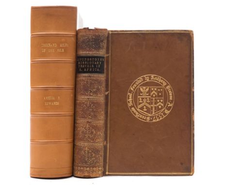 LIVINGSTONE, David - Missionary Travels and Researches in South Africa : folding frontispiece, portrait, 2 folding maps, illu