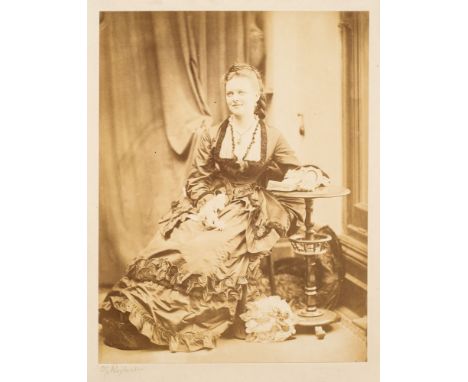 RUSKIN, John : (1819-1900) - original portrait photograph, 150 x 105 mm, (photographer unknown). With a collection of 19th po