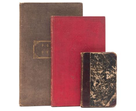 CULLUM, A. J [compiler] The Gem. A Selection of Poetry from various authors : frontis, cloth, 8vo, Exeter, 1840. With - John 