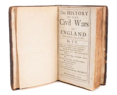 HOBBES, Thomas. The History of the Civil Wars of England. From the Year 1640, to 1660. London: Printed in the Year 1679. Firs