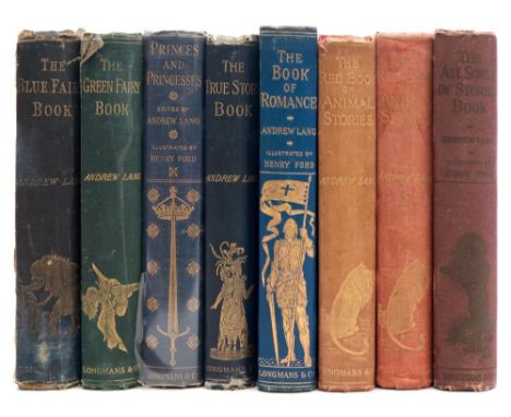 LANG, Andrew - [edit] The Book of Princes and Princesses : 17 plates inc. 8 in colour, org. blue pictorial gilt cloth, 8vo, L