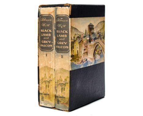 WEST, Rebecca - Black Lamb Grey Falcon : cloth in d/w and slipcase, 8vo, first US edition, signed by the author, 1941.